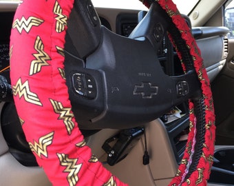 Steering Wheel Cover Wonder Woman Superhero Gift for Her