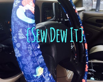 Steering Wheel Cover The Little Mermaid Ariel Flounder Sebastian Car Accessory Great Gift Idea