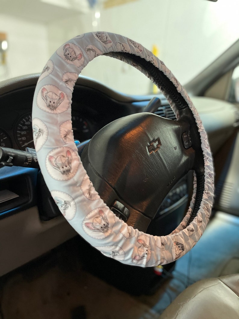 Steering Wheel Cover Eeyore Print Fabric Disney Car Accessory Etsy