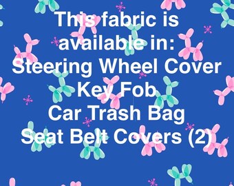Steering Wheel Cover ~ Black with Gold Stars ~ Key Fob Car Trash Bag Seat Belt Cover Car Accessories Gift Idea