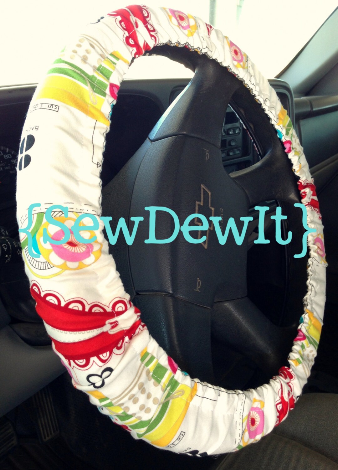Steering Wheel Cover Sew Crafty Sewing Machine Craft Floral Flower