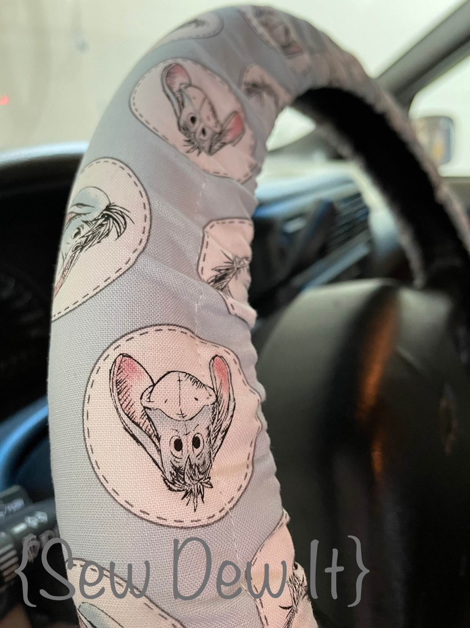 Steering Wheel Cover Eeyore Print Fabric Disney Car Accessory Etsy