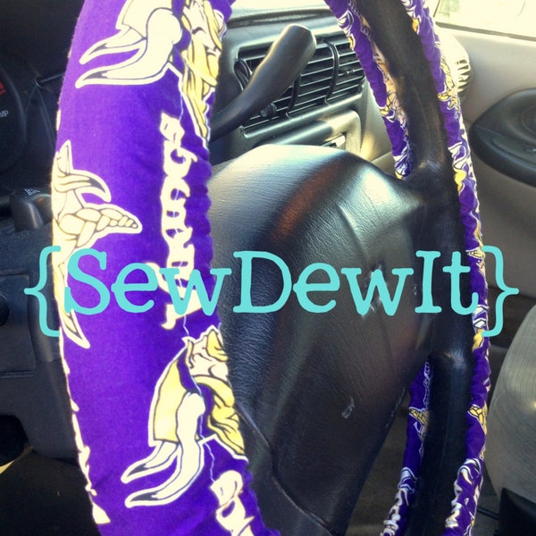 Steering Wheel Cover Minnesota Vikings NFL Cute Car Accessories