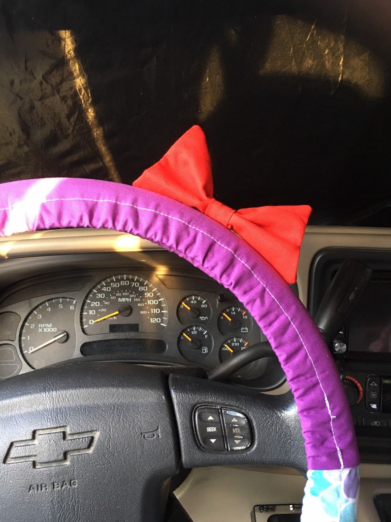 Steering Wheel Cover Ariel The Little Mermaid Disney Inspired With or Without Bow Car Accessory Gift Idea for Her image 6