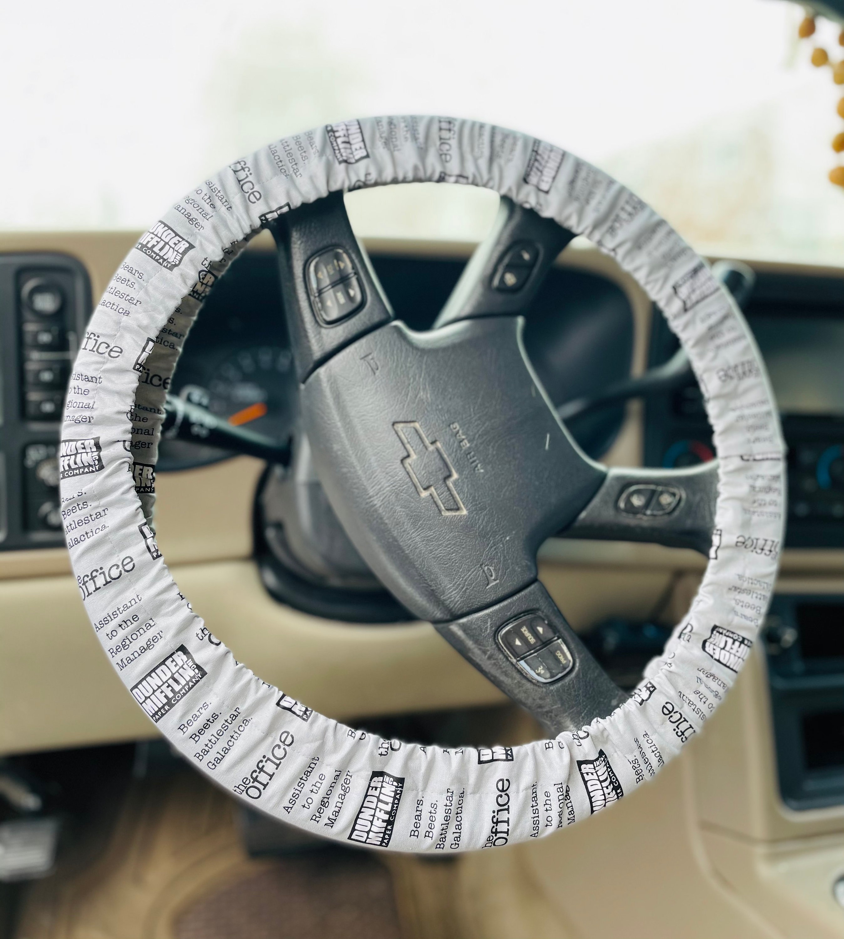 The office steering wheel cover discount