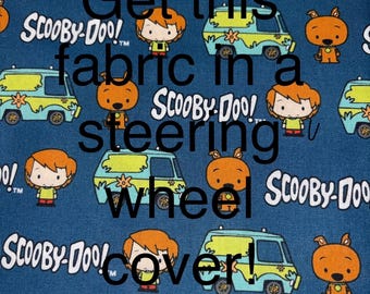 Steering Wheel Cover Scooby Doo and Shaggy with Mystery Machine Cute Car Accessories Gift for Her Gift for Him