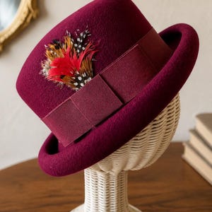 Betmar Hat With Feathers - Etsy display picture 2