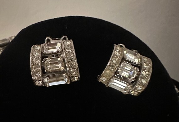 Vintage BOGOFF Rhinestone Necklace Crystals Set - image 2