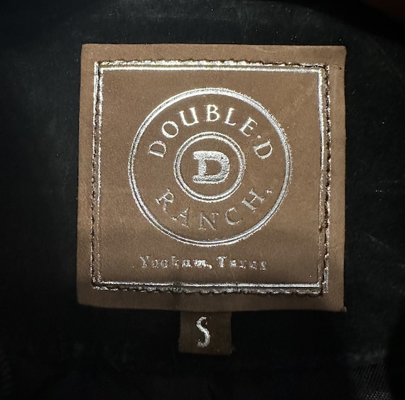 Double D Black Suede Jacket Studded Rhinestones - image 10