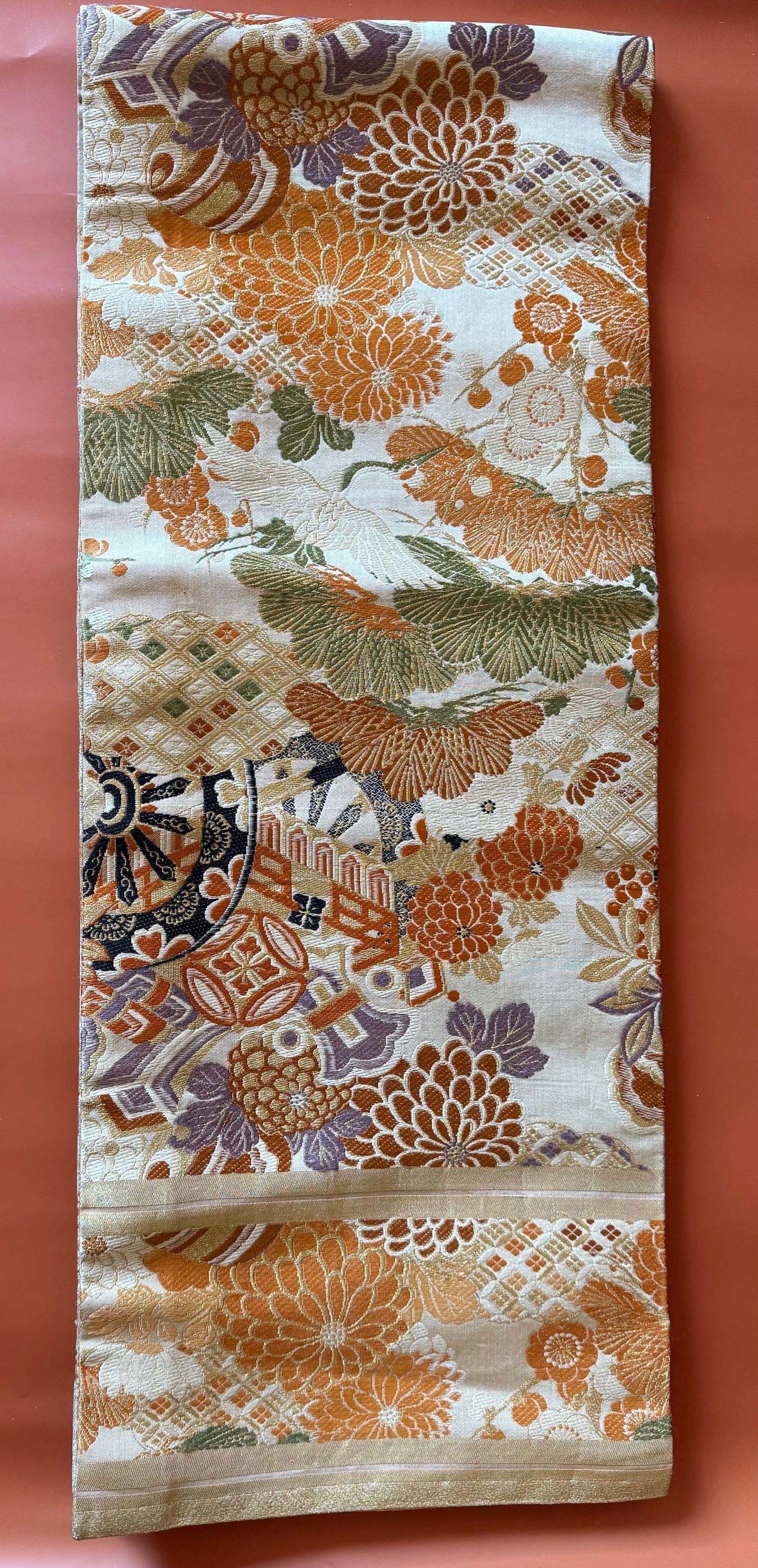 Purple Japanese Obi Woman - Etsy