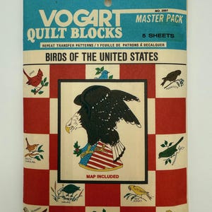 Vogart Quilt Block Pattern Vögel der USA