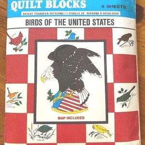 Vogart Quilt Block Pattern Vögel der USA