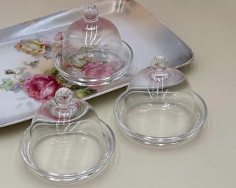 Rona Solviano-glazen stolpen, mini-glazen stolpen, set van 3