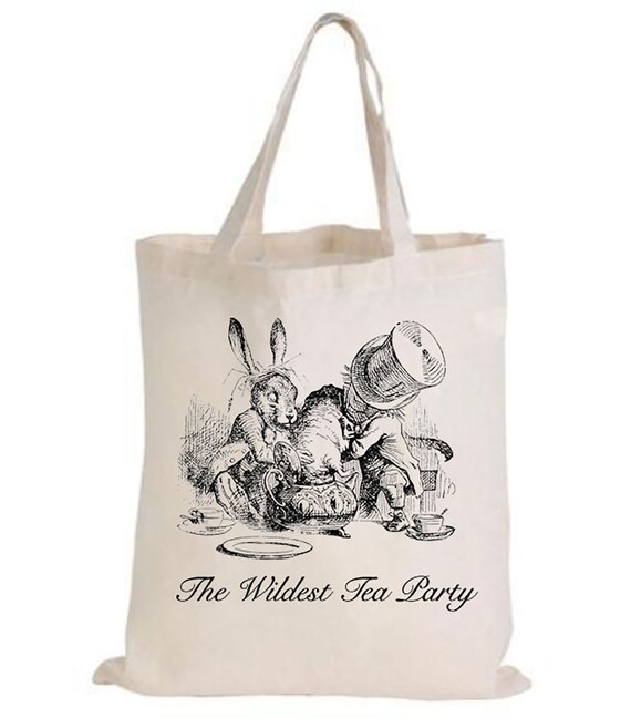 Alice in Wonderland Calico Shopping Bags/reusable Shopping Etsy