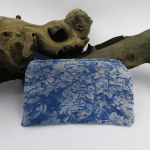 Recycled Denim Blumen Print Geldbörse / Portemonnaie / Geldbörse / Geldhalter / Kartenhalter / Geldbörse