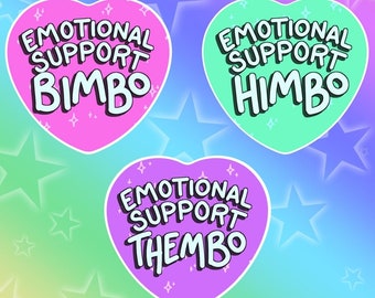 Emotional Support Heart Buttons!