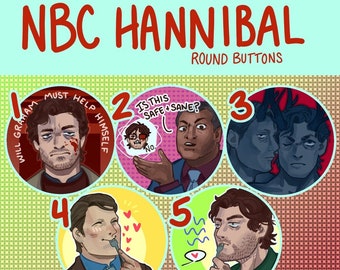 Hannibal Round Buttons!