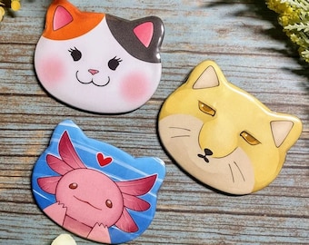 Fourteen Fantasy Cat Buttons!