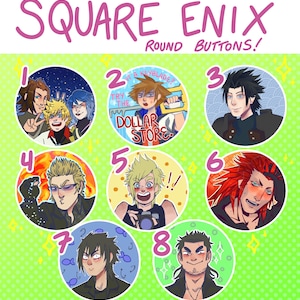 Square Enix Round Buttons!