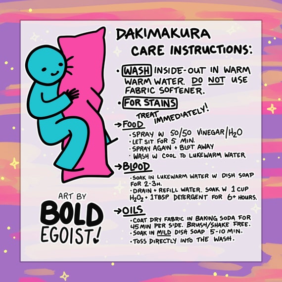 Dakimakura care clearance
