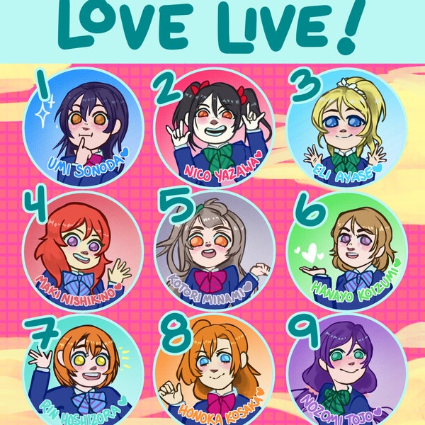 Love Live Buttons