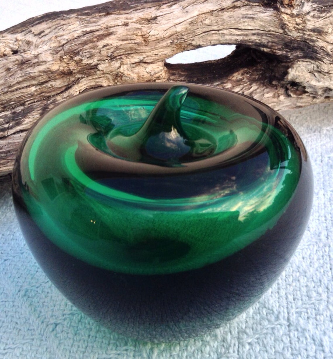 Murano Apple Hand Blown Paperweighthome Decor Etsy