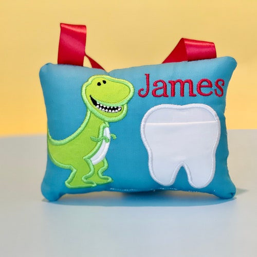 Dinosaur Tooth Fairy Pillow Etsy