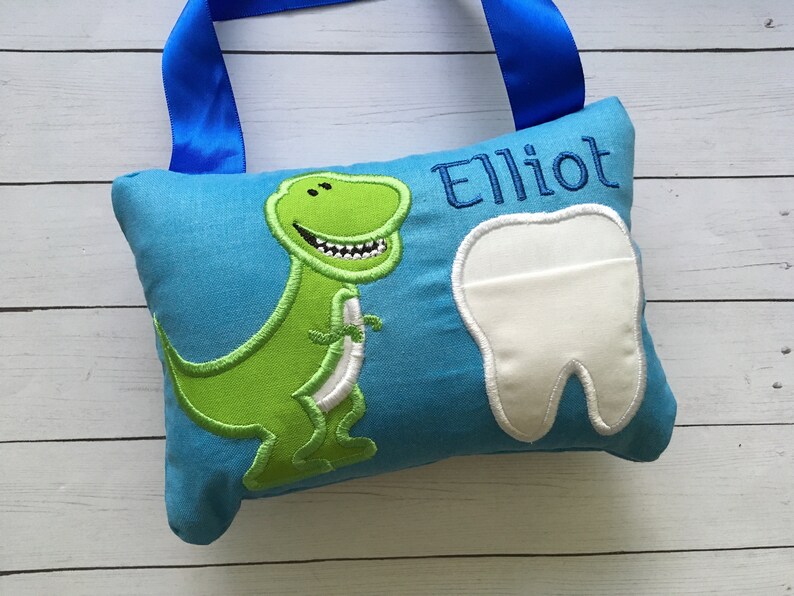 Dinosaur Tooth Fairy Pillow / Dinosaur Pillow Etsy