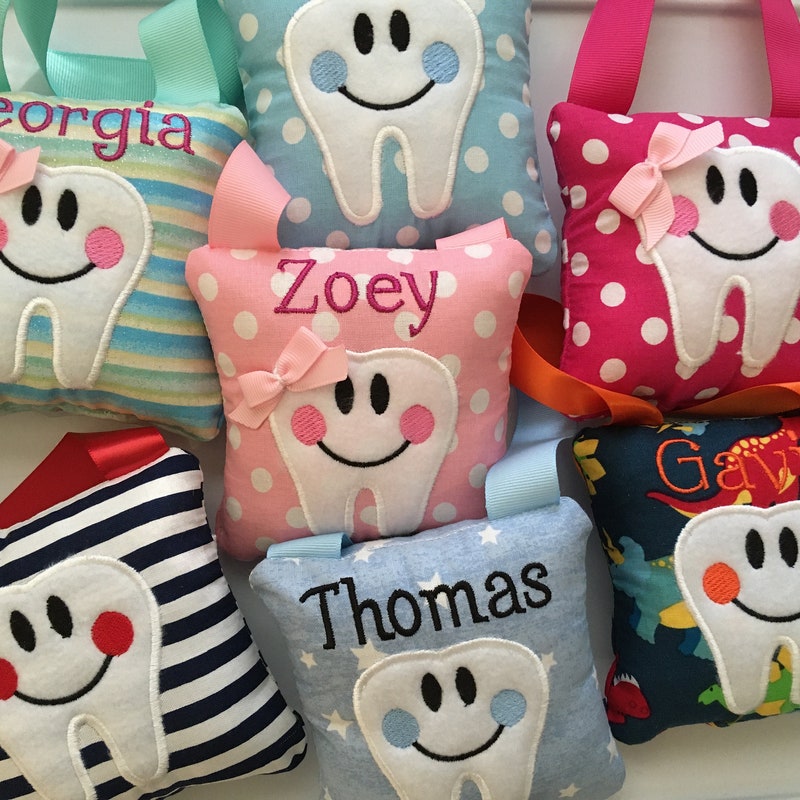 🎁Buy 2 FREE SHIPPING🎁 Personalized Tooth fairy pillow