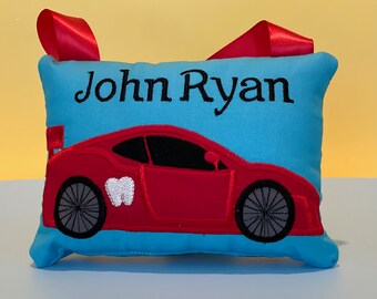 Personalized Car Tooth Fairy Pillow – Keepsake Gift for Boys