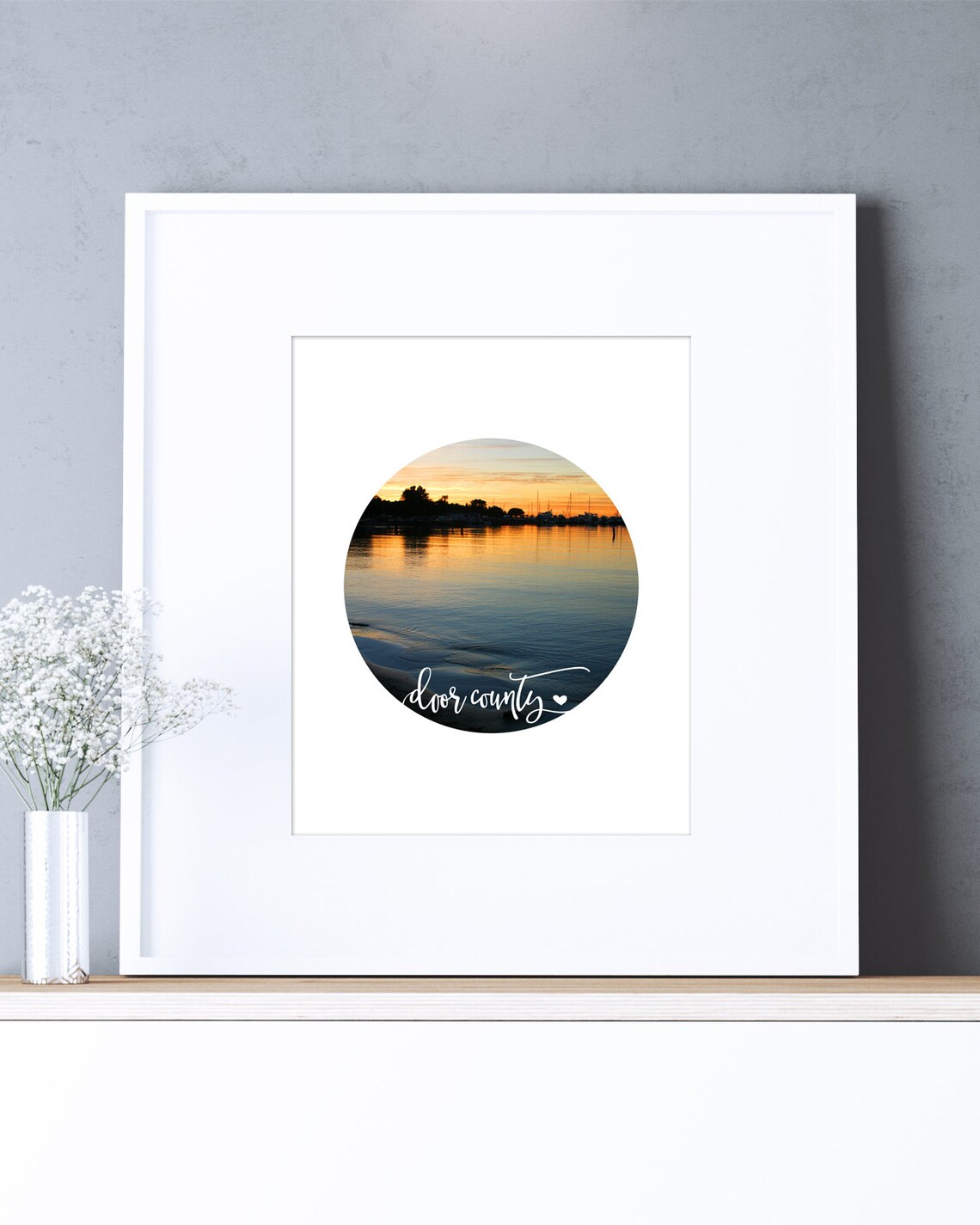 Door County Print Door County Wall Art Minimalist Art Door Etsy