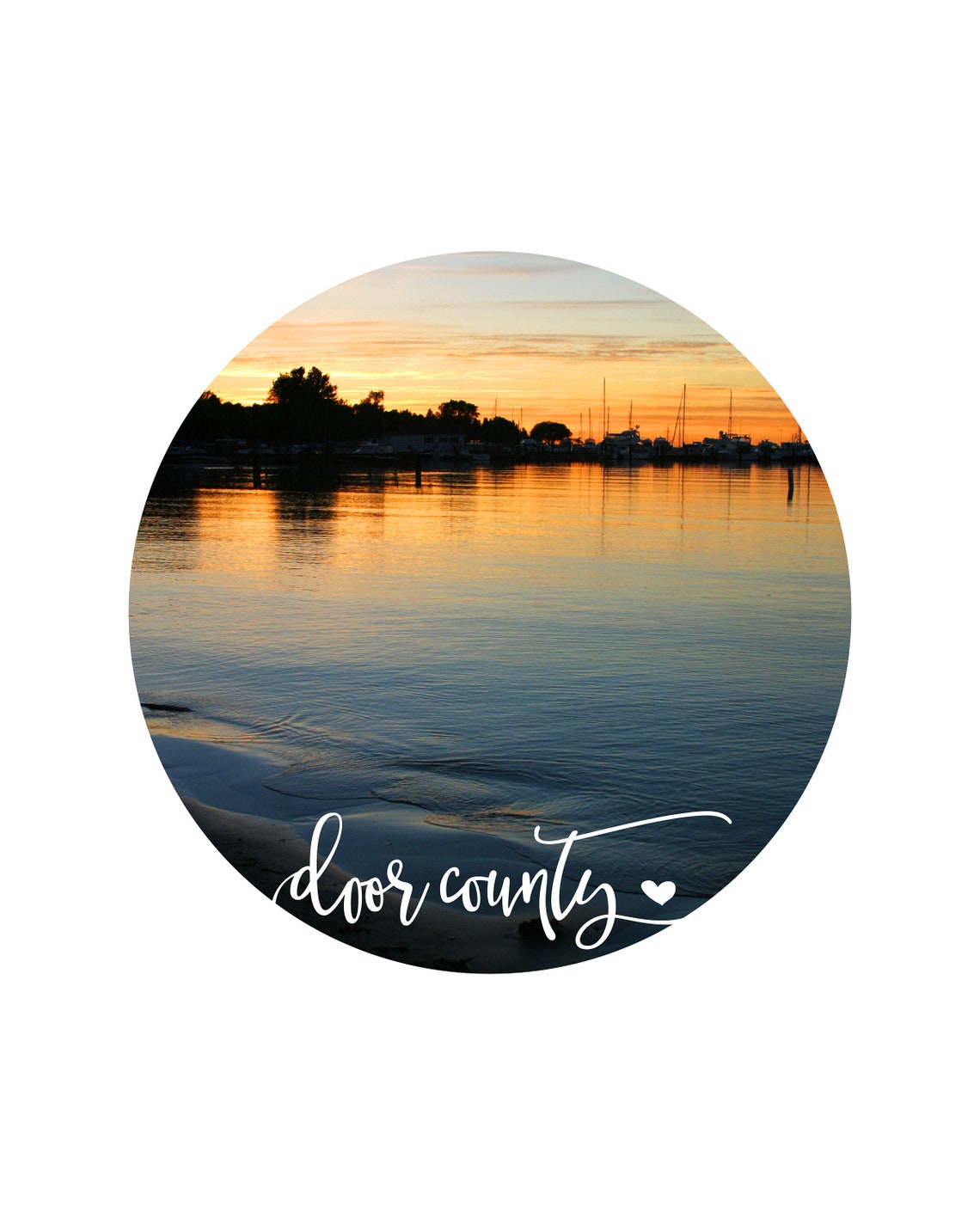 Door County Print Door County Wall Art Minimalist Art Door Etsy