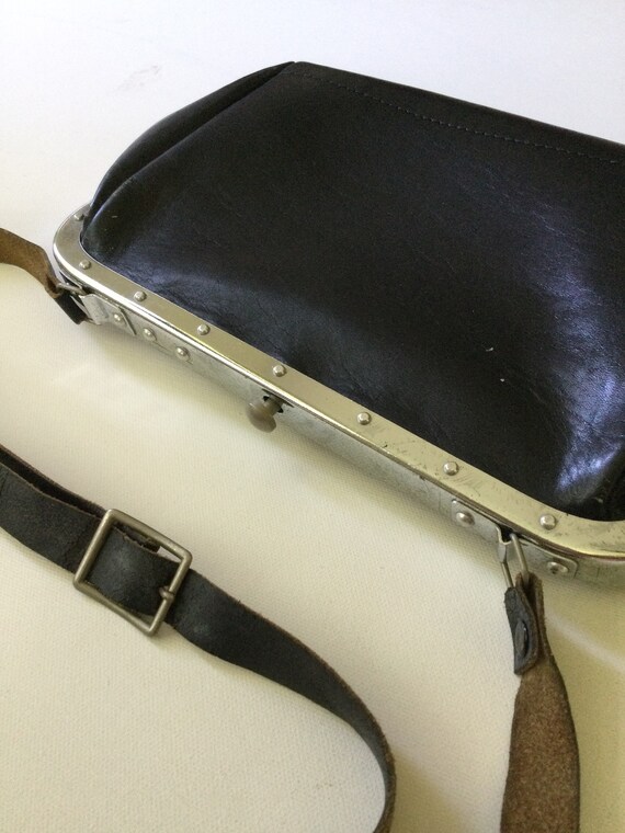 Japanese Train Vintage Leather Bag -It is a bag f… - image 6