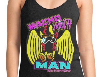 MACHO MOTH MAN Women's Racerback Tank