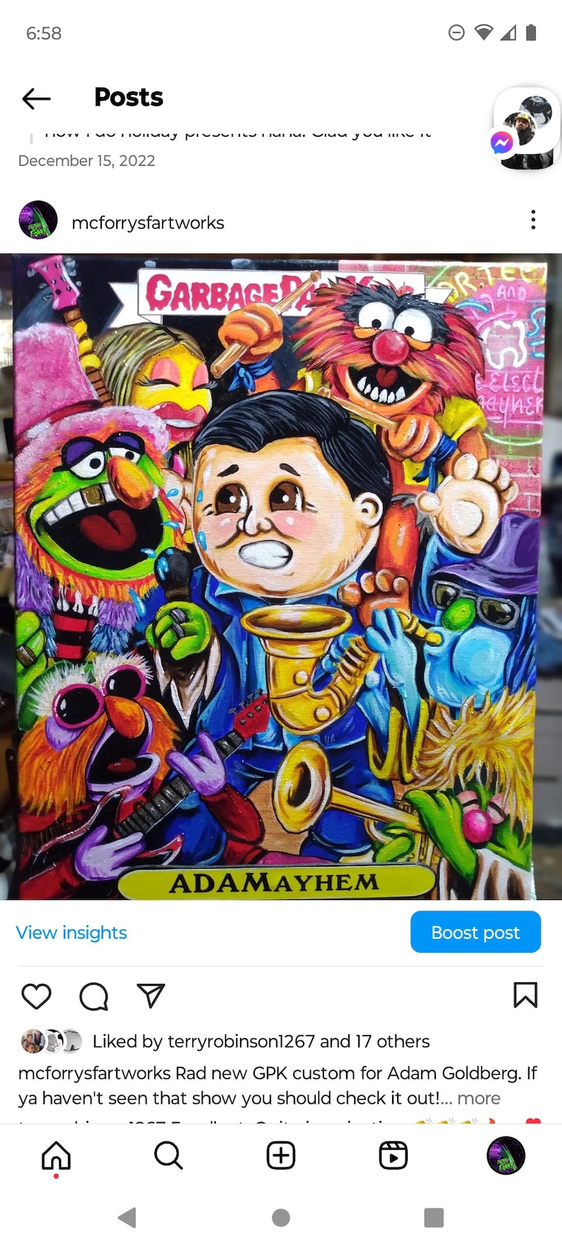 Customized Garbage Pail Kid painting image 2