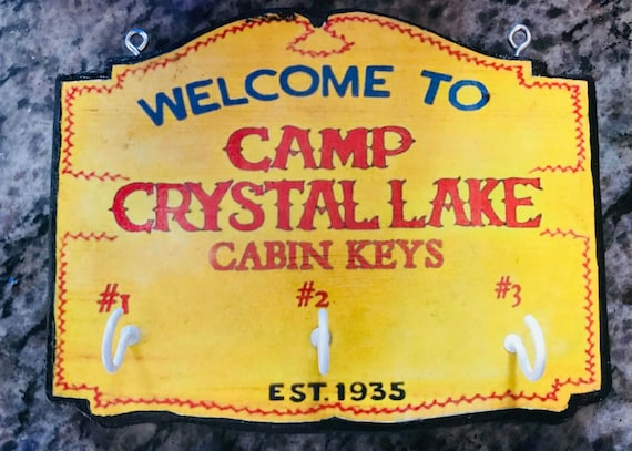 Camp Crystal Lake Friday The 13th Key Holder Etsy
