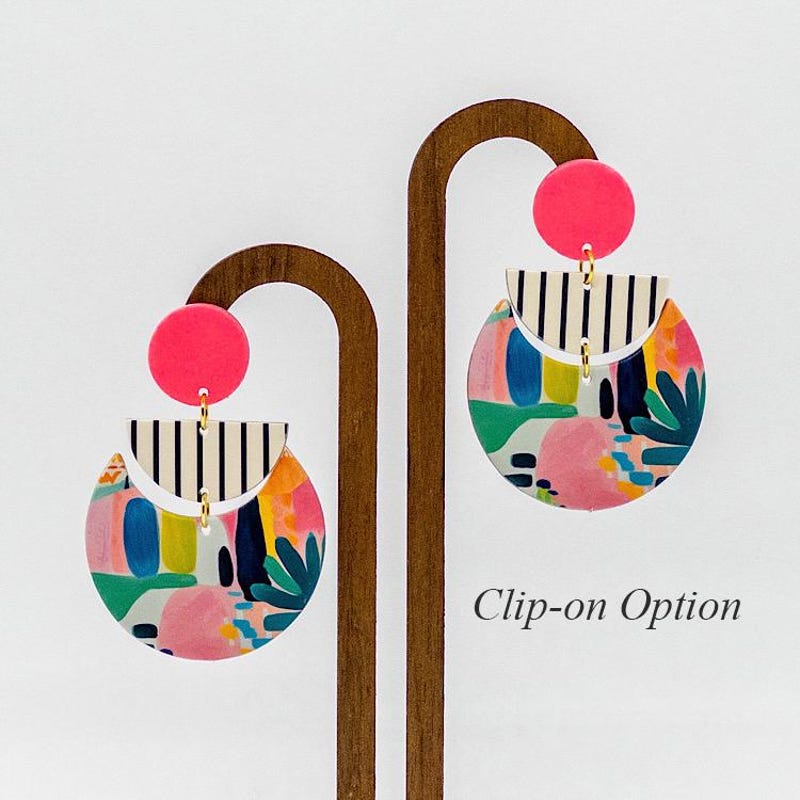 Colorful Earrings - Etsy