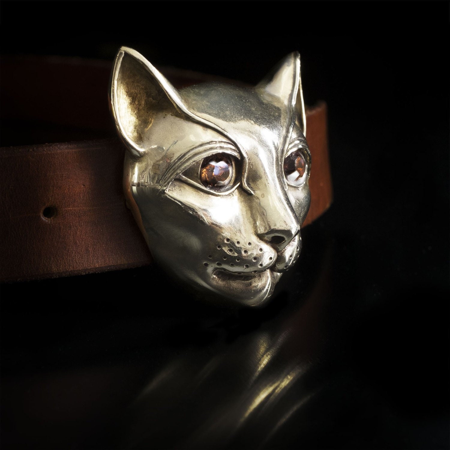 CAT BELT Pussy Cat Buckle Belt Buckle Kitten Artist Designed and Handmade. Etsy UK