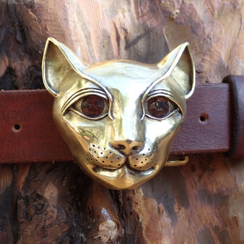 CATBELT Pussy Cat Buckle Belt Buckle Kitten Artist Etsy UK