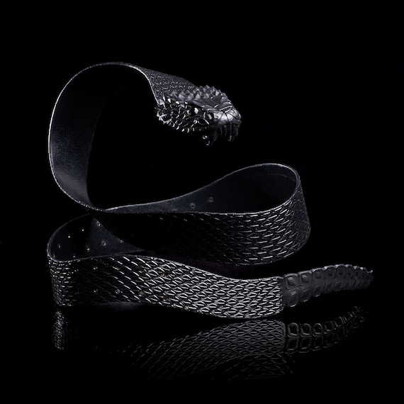 RATTLE SNAKE Belt Black .large Snake Belt. Crowley. Good Omens. David Tennant. Neil Gaiman Terry Pratchett Handmade Beltbuckle Buckle. Etsy Canada