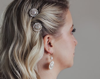 Braut Haarnadeln, Hochzeit Haarnadeln, einfache Perlen Haarnadeln, moderne Braut Haarschmuck, Boho Braut Haarspangen, Perlen Haarspange