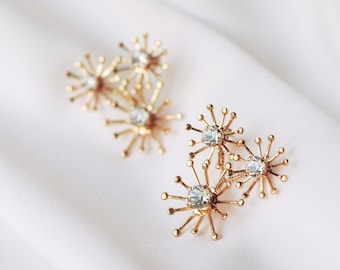 SKYLINE // Handmade Celestial Star Constellation Earrings with Sparkly Crystals – Stellar Jewelry for a Dazzling Look