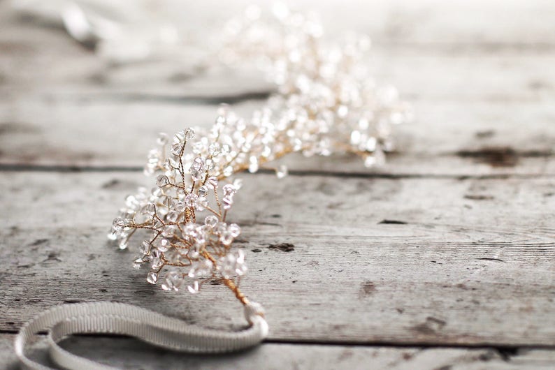 bridal wreath headpiece