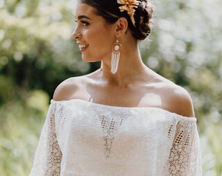 Orecchini Lunghi A Goccia Con Nappe Di Perle Boho Chic Oro - Donna E Ragazza