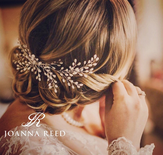 Simple bridal hair comb deals