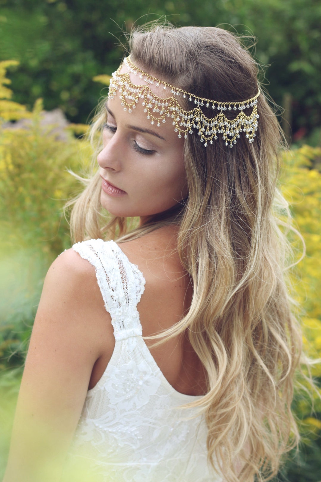 Boho headpiece best sale jewelry