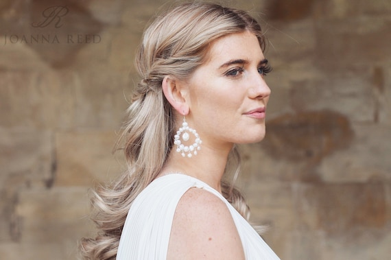 Bridal earrings boho bridal earrings 