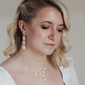 Handmade Bridal Necklace, Real Pearl Necklace For Brides, Freshwater Pearl Wedding Necklace image 3