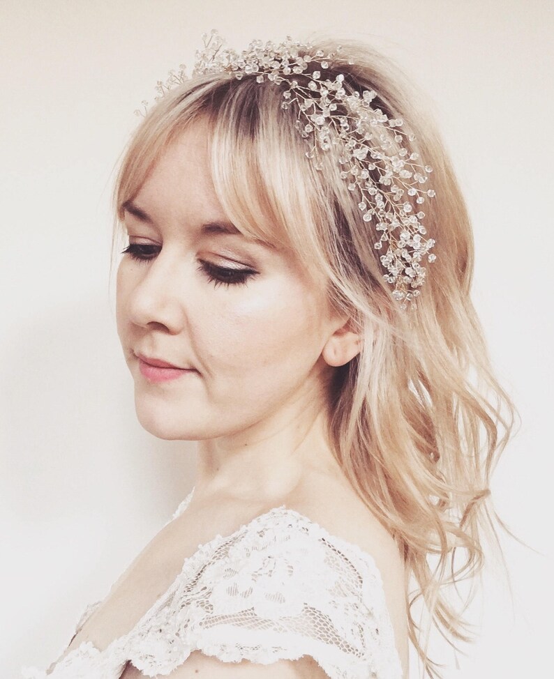 bridal wreath headpiece