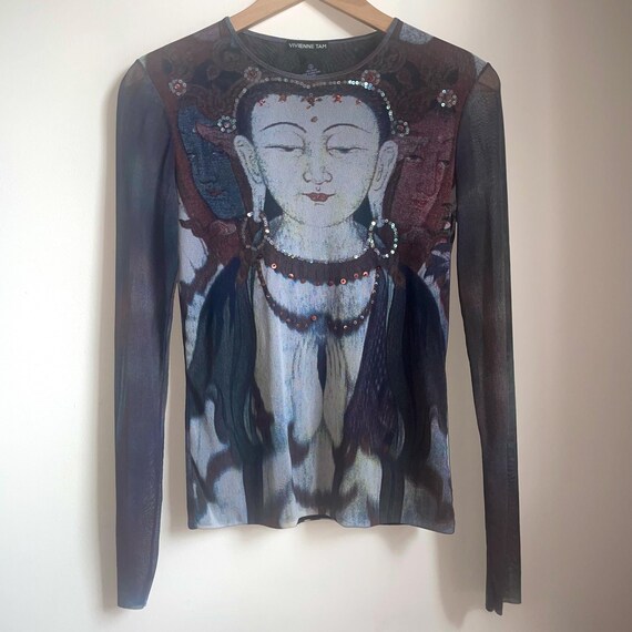 新品 大人気商品  Buddha Yin Kuan Tam Vivienne 90s Sheer Etsy - Top Mesh トップス